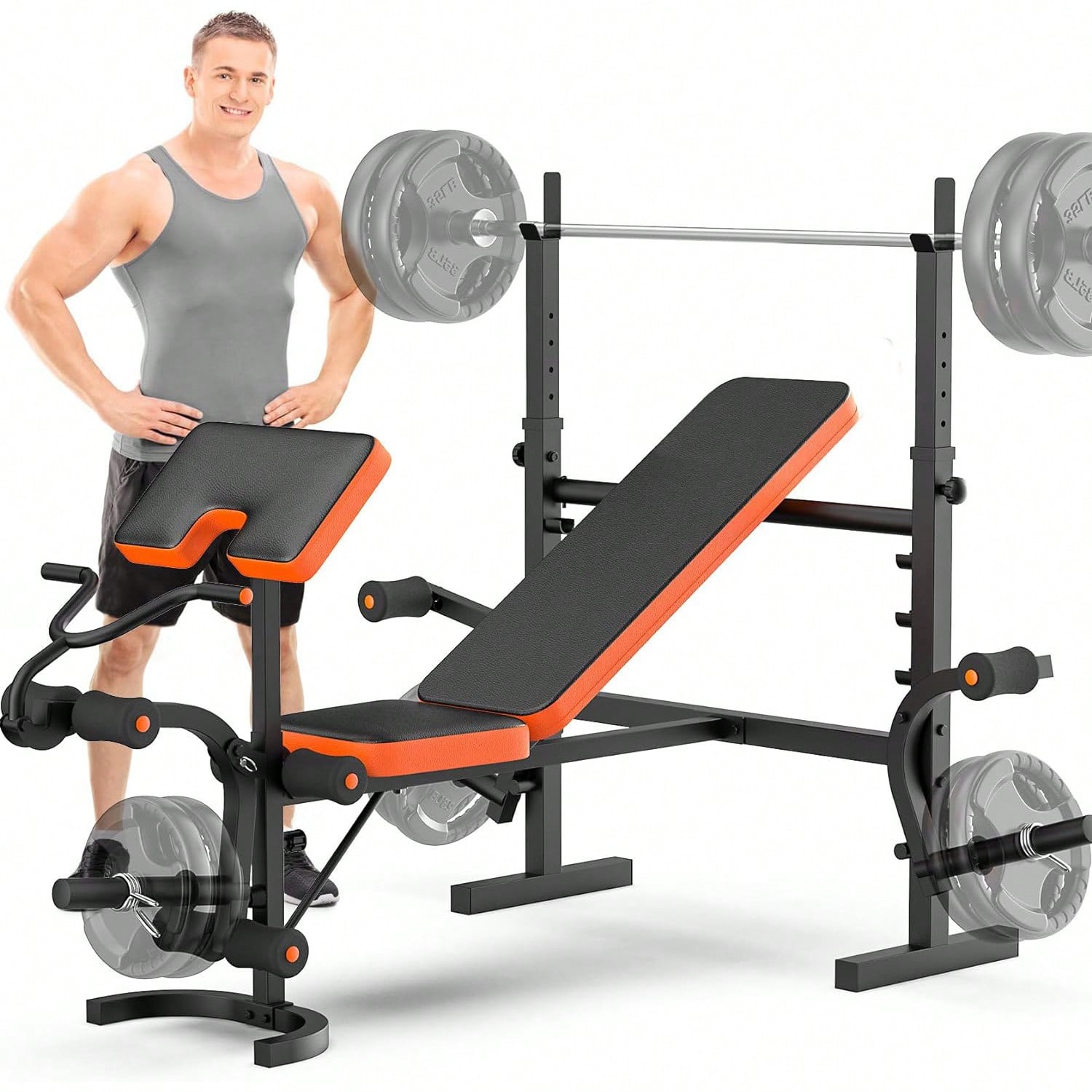Home Gym With Leg Press - Bangku Angkat Beban GIKPAL, Set Bangku