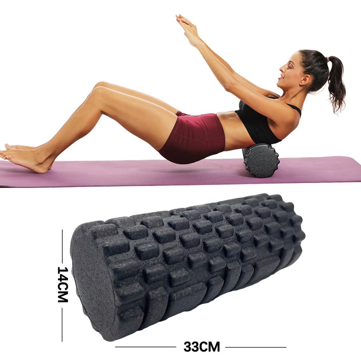 Home Gym Pilates - 30/33Cm Rol Busa Kebugaran Rol Pijat