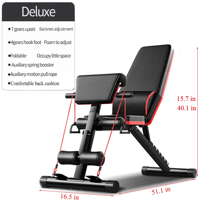 Adjustable Weight Bench - Kursi Angkat Beban Lipat yang Dapat