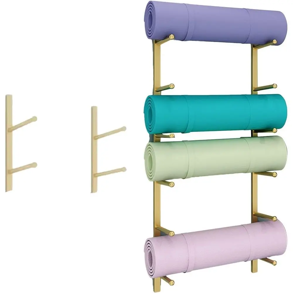 Home Gym Yoga Mat - Rak Gym Logam yang Dipasang di