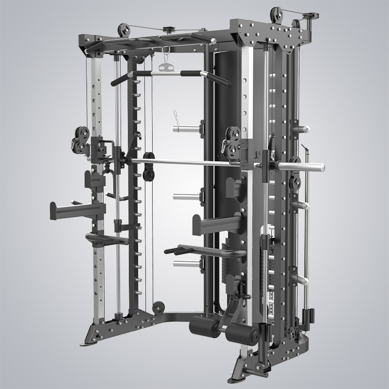 Squat Rack Power - Mesin Latihan Flywheel, Functional Trainer, Leverage