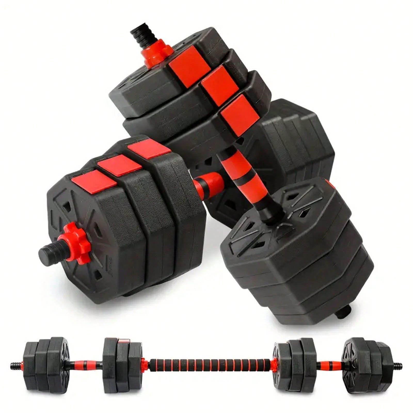 Home Gym Used - Set Beban Bebas 44lbs Dengan Konektor,