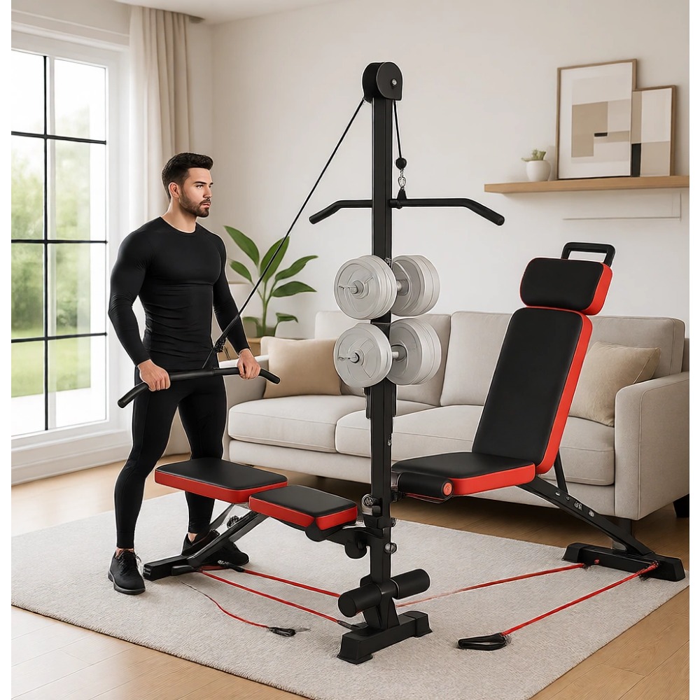 Adjustable Weight Bench - Bangku Angkat Beban Multi-Fungsi dengan Sistem
