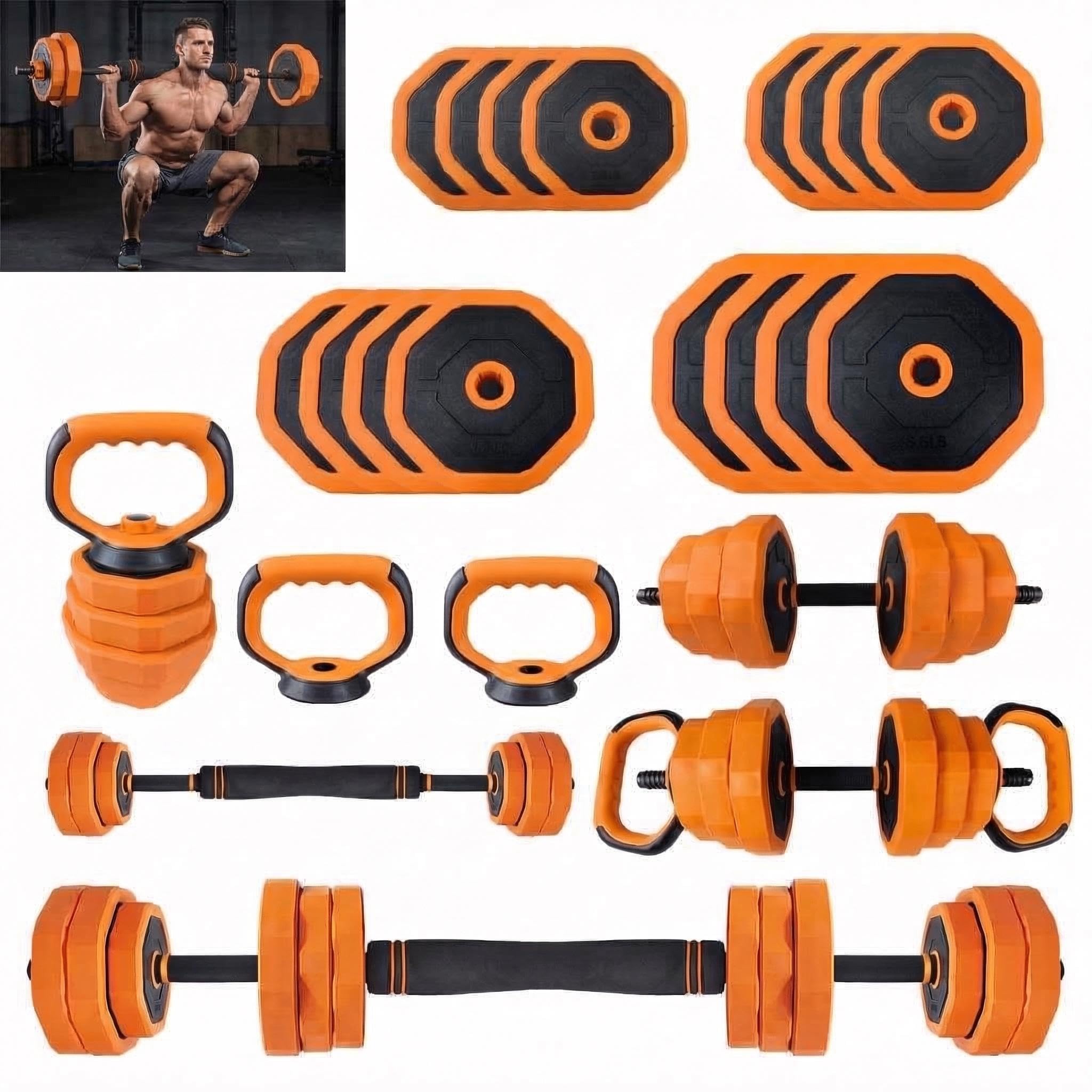 Home Gym Used - Dumbbell yang Dapat Disesuaikan, Set Beban