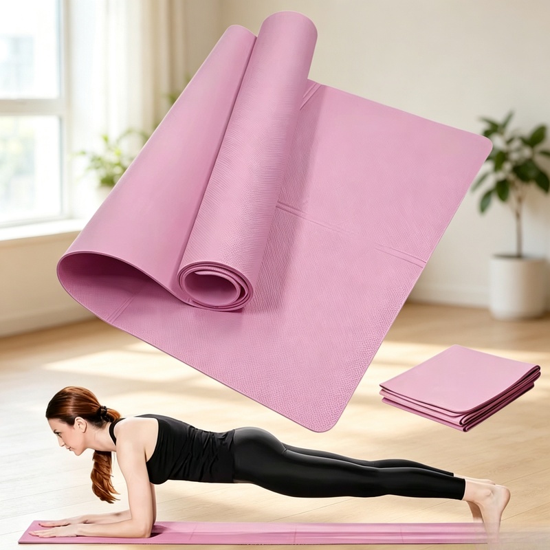 Home Gym On Carpet - Matras Yoga Anti Selip Tebal 3/4/6mm,