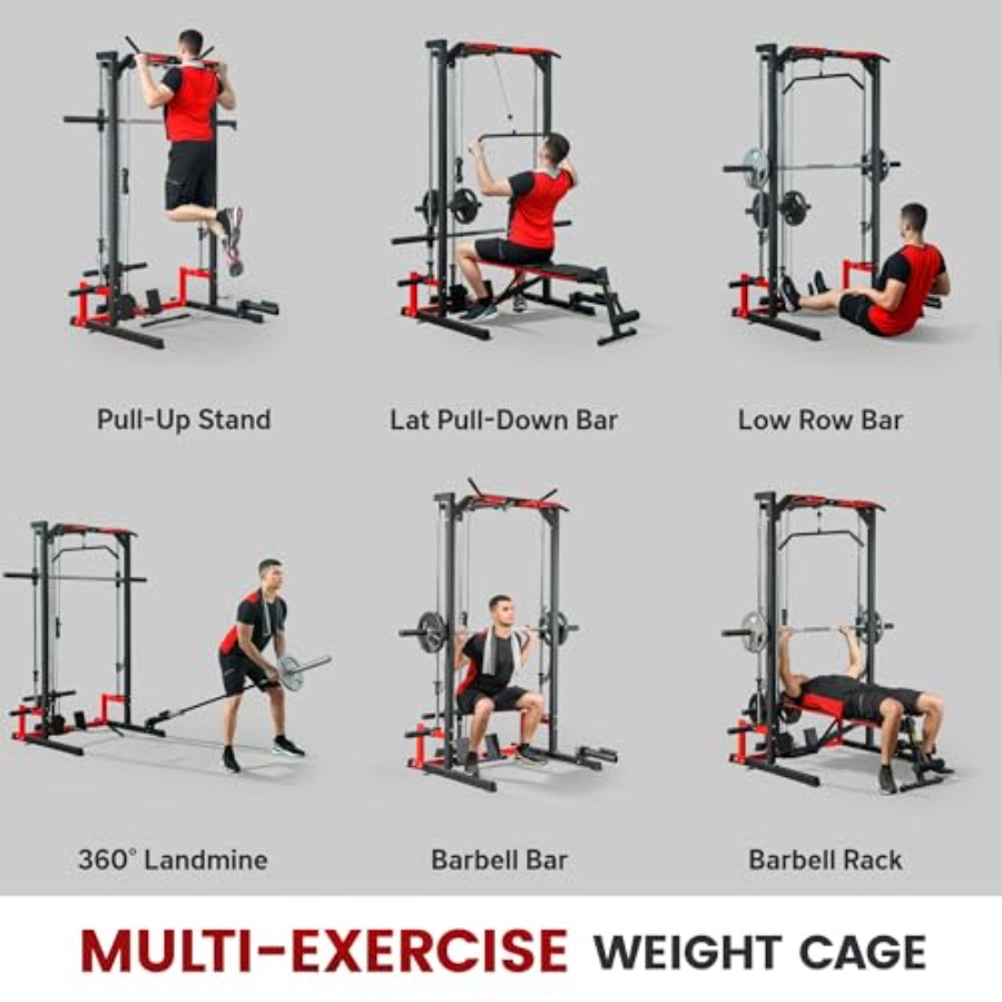 Rak Power Cage Smith Machine M - Squat Rack Power ulasan dan harga
