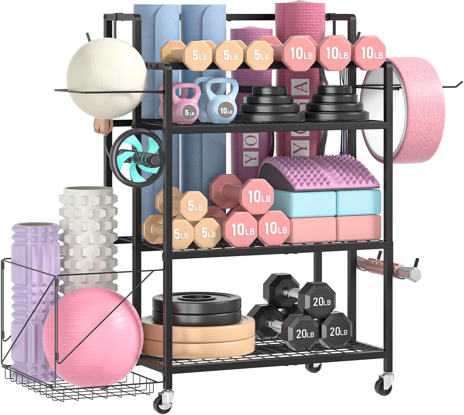 Penyimpanan Peralatan Gym Ruma - Home Gym Usa ulasan dan harga