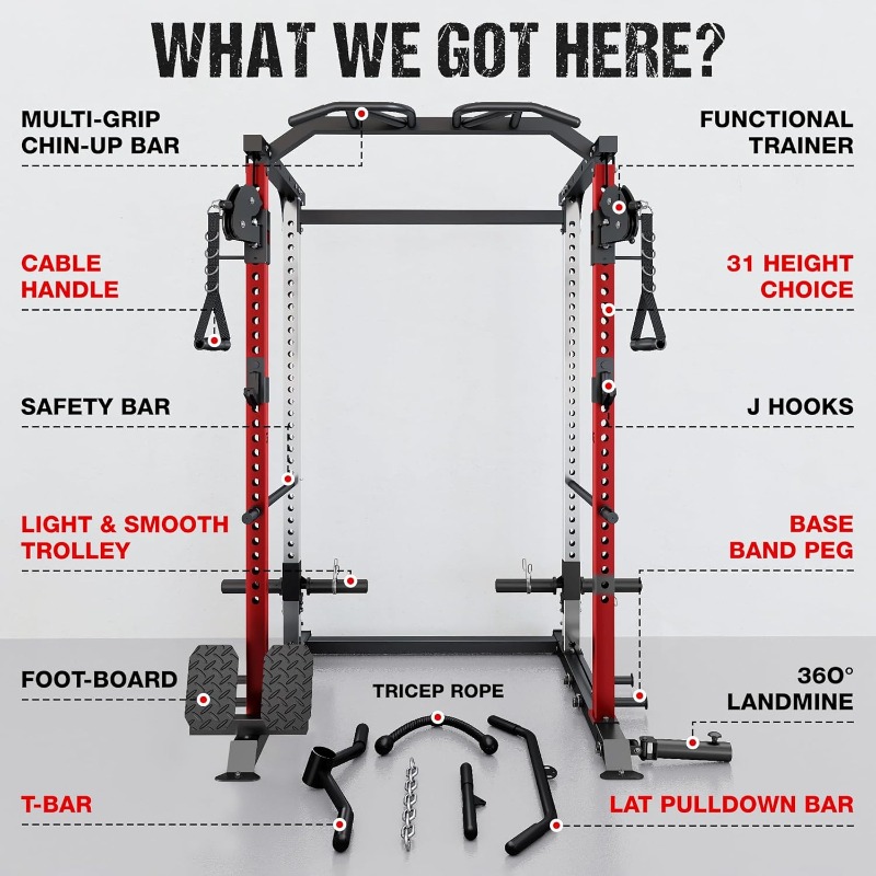 DP01 Power Cage, Rak Squat 200 - Squat Rack Power ulasan dan harga