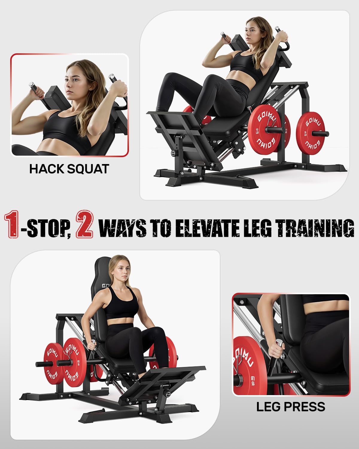 Mesin Leg Press Hack Squat L5, - Home Gym With Leg Press ulasan dan harga