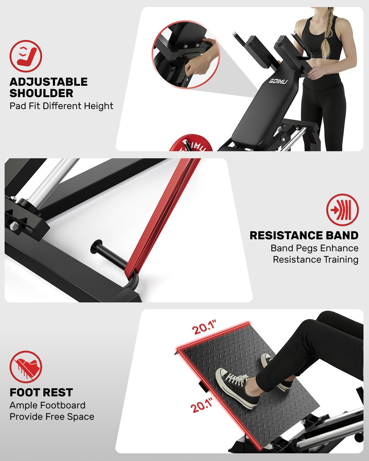 Mesin Leg Press Hack Squat L5, - Home Gym With Leg Press ulasan dan harga