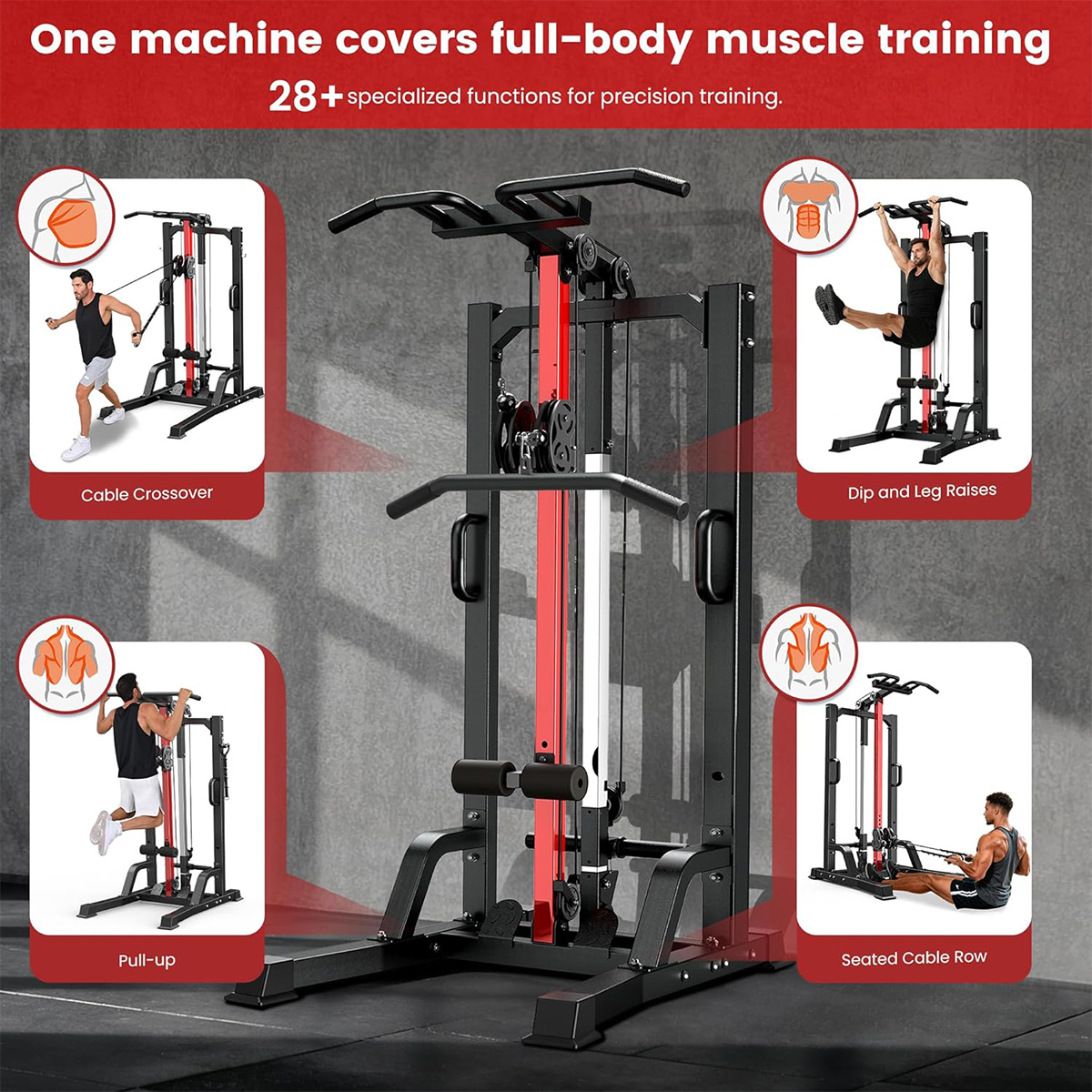 Mesin Gym Rumah Pooboo - Siste - Home Gym Workout Equipment ulasan dan harga