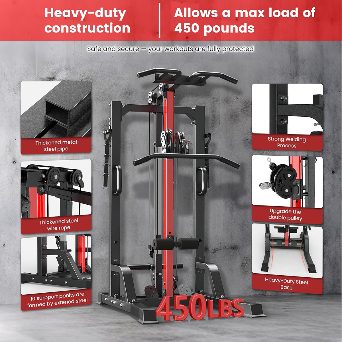 Mesin Gym Rumah Pooboo - Siste - Home Gym Workout Equipment ulasan dan harga