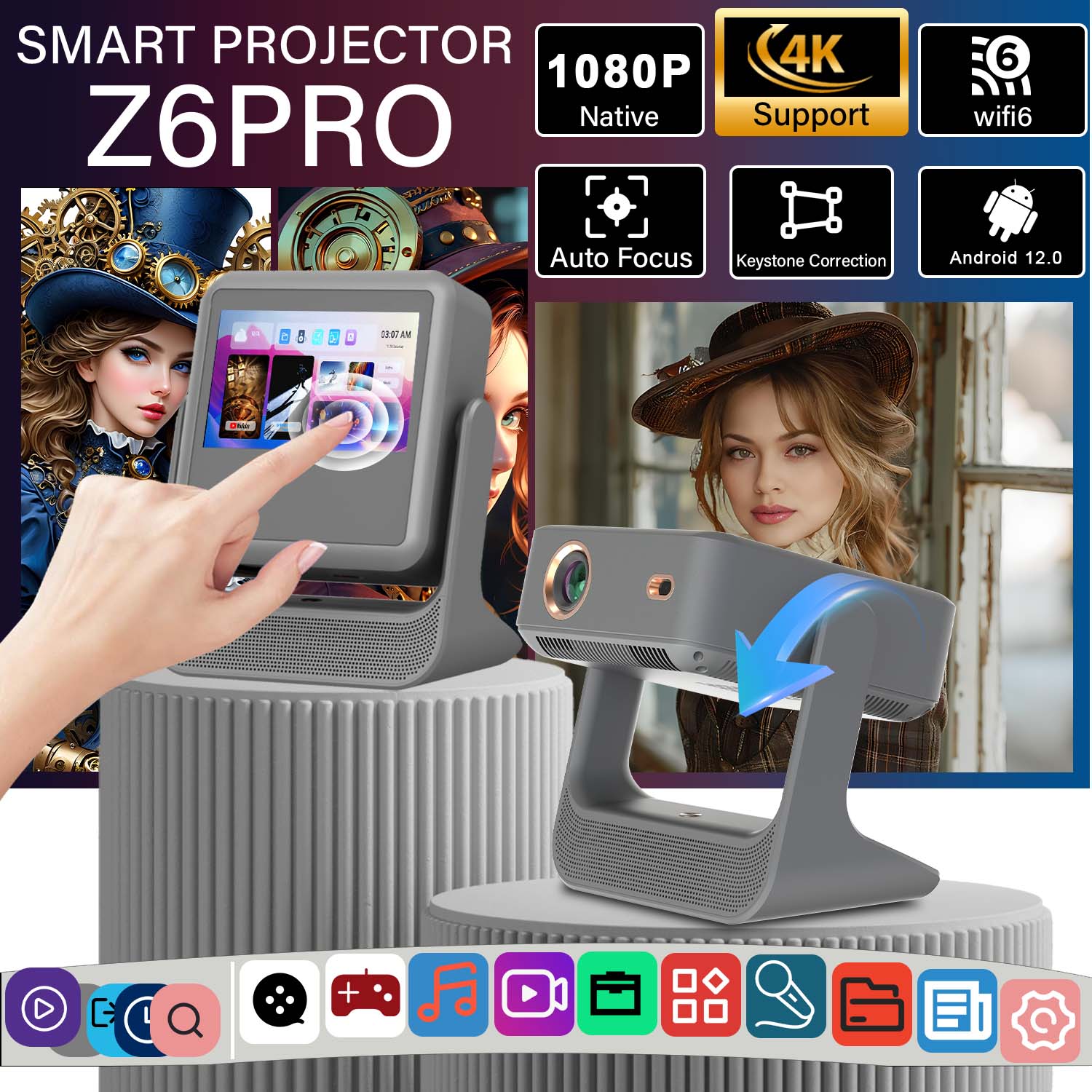 Proyektor Olahraga Portabel Au - Home Gym Video ulasan dan harga