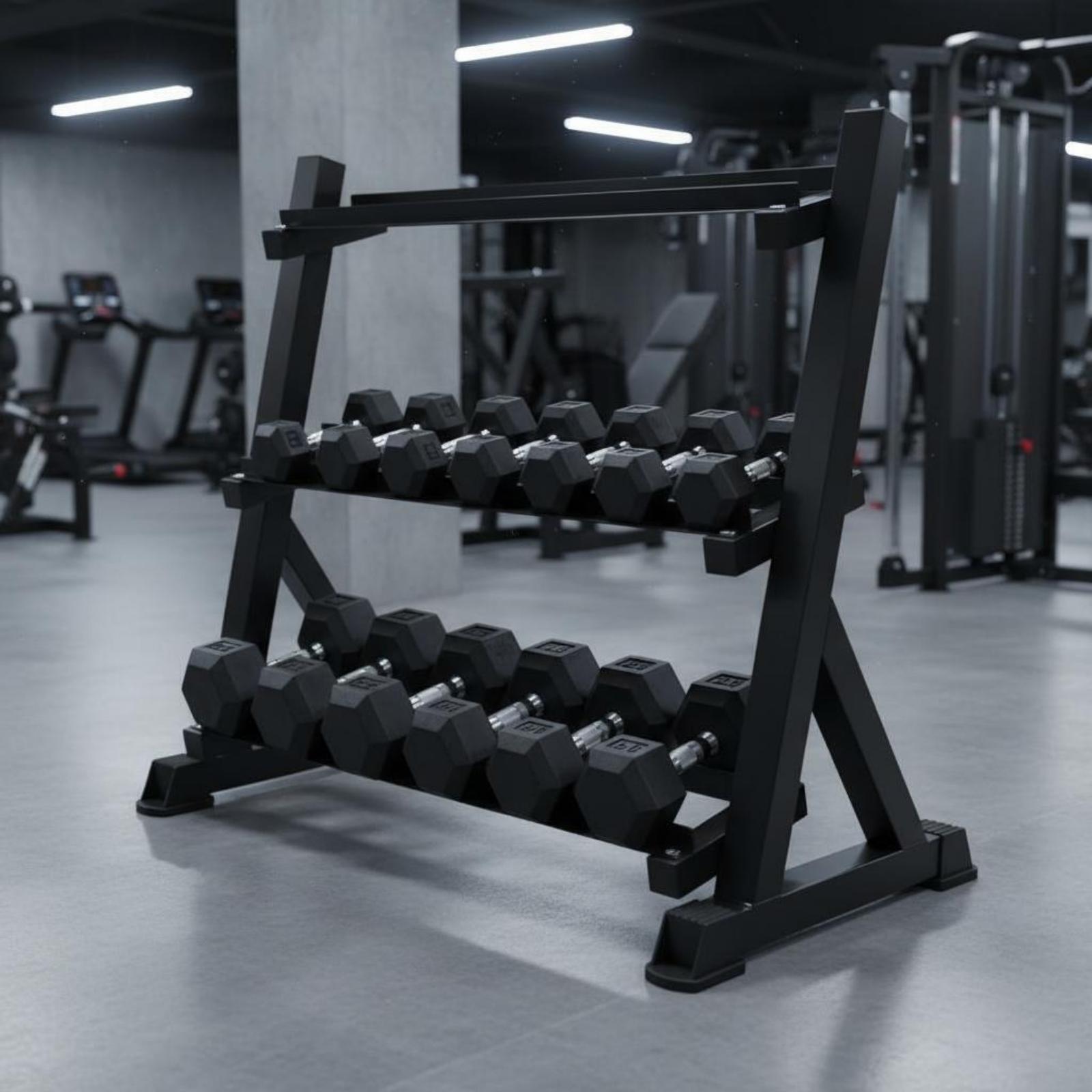 Rak Dumbbell 3 Tingkat Hemat R - Home Gym Usa ulasan dan harga