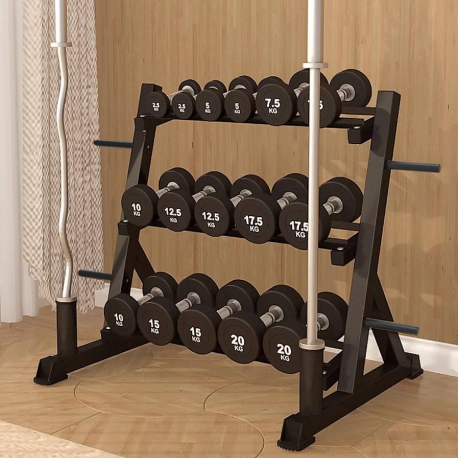 Rak Dumbbell 3 Tingkat Hemat R - Home Gym Usa ulasan dan harga