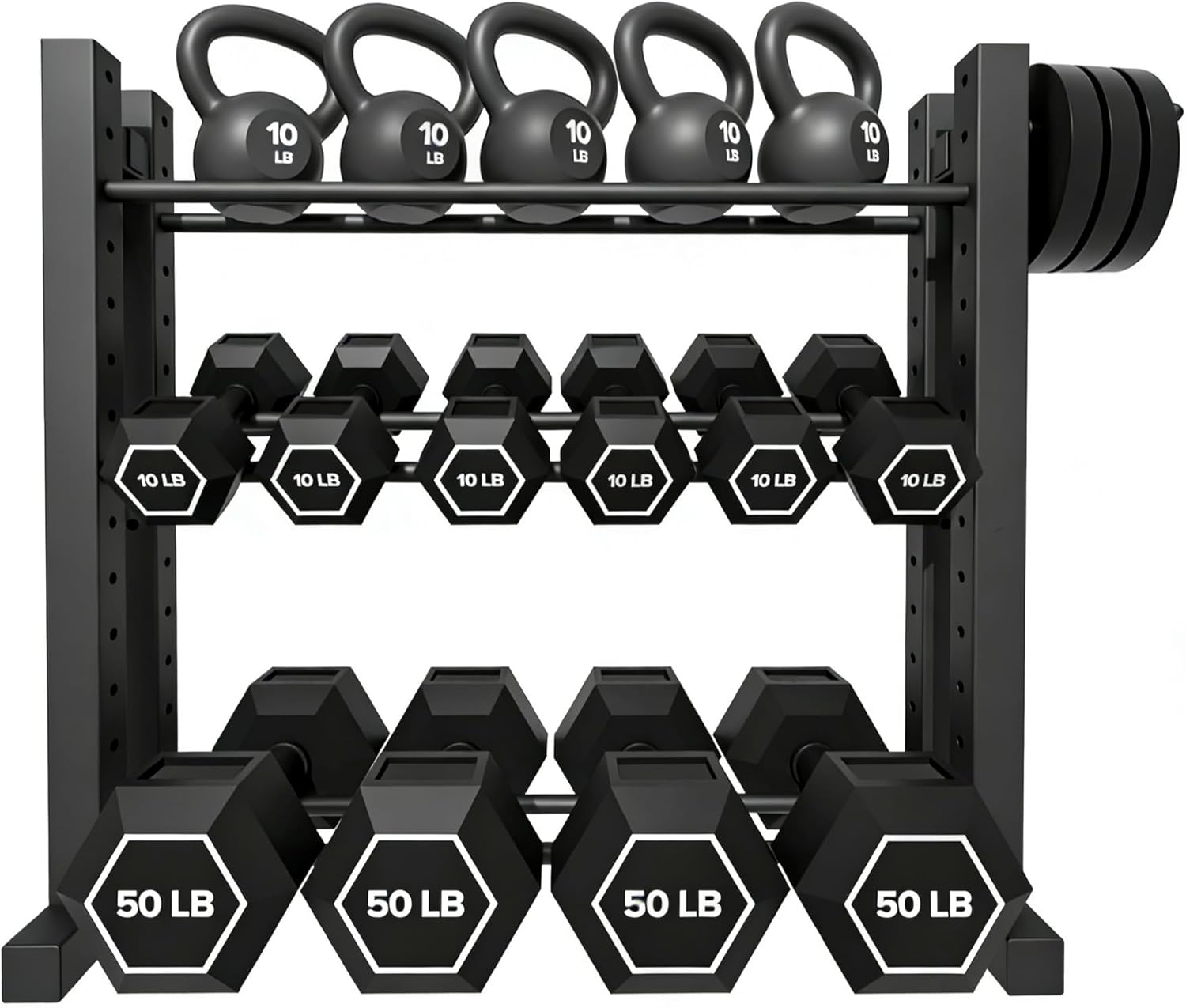 Rak Dumbbell 3 Tingkat untuk P - Home Gym Usa ulasan dan harga