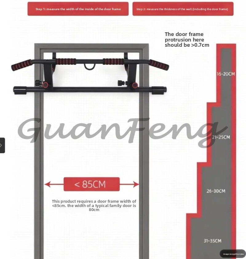 Batang Latihan Pull-Up Tanpa S - Chin Up Doorframe ulasan dan harga