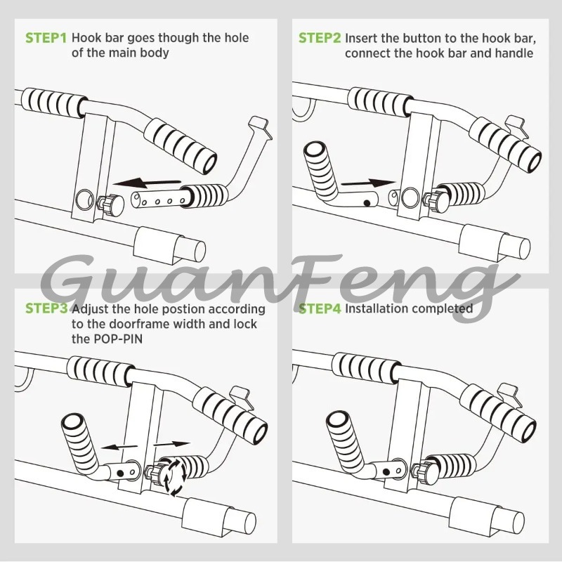 Batang Latihan Pull-Up Tanpa S - Chin Up Doorframe ulasan dan harga