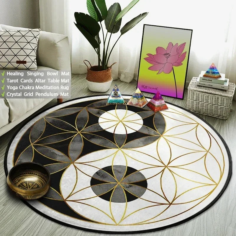 Yin Yang Taiji Karpet Bulat Bu - Home Gym On Carpet ulasan dan harga