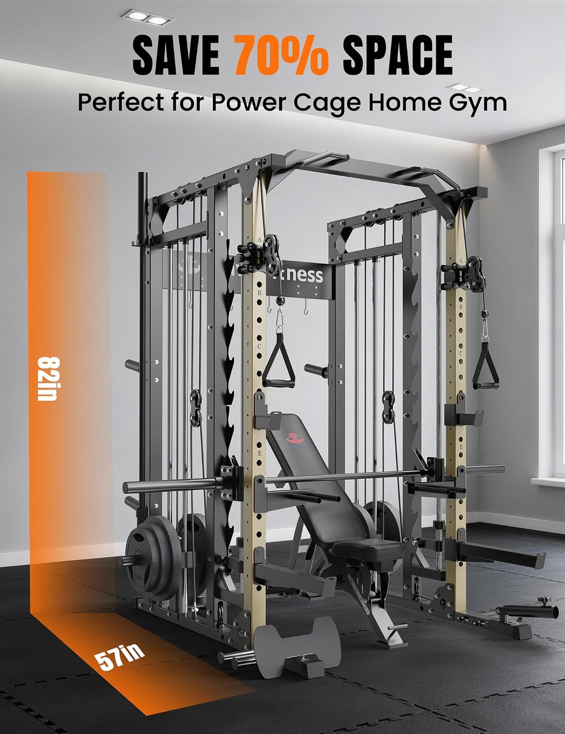 Smith Machine dengan Sistem Pu - Squat Rack Power ulasan dan harga