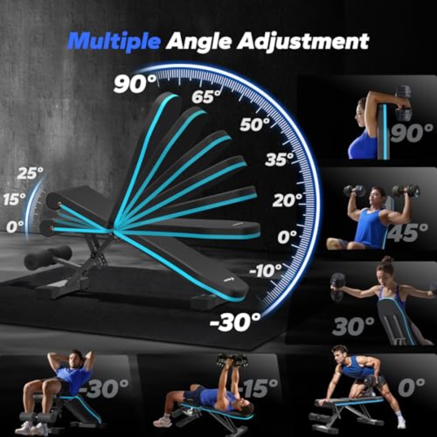 Bangku Angkat Beban Lipat untu - Home Gym Leg Press ulasan dan harga