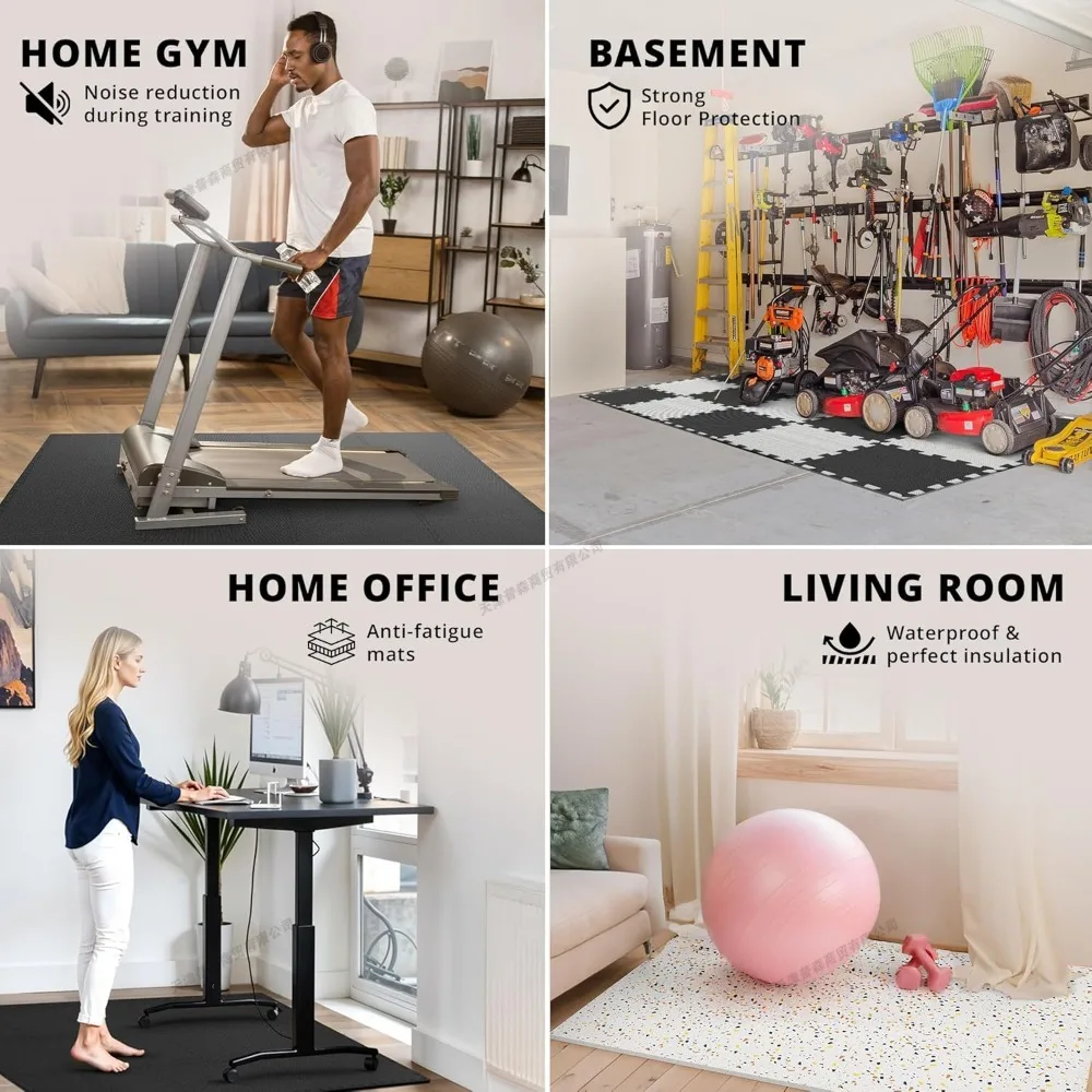 10 Buah Tikar Pijat Busa EVA 3 - Home Gym On Carpet ulasan dan harga