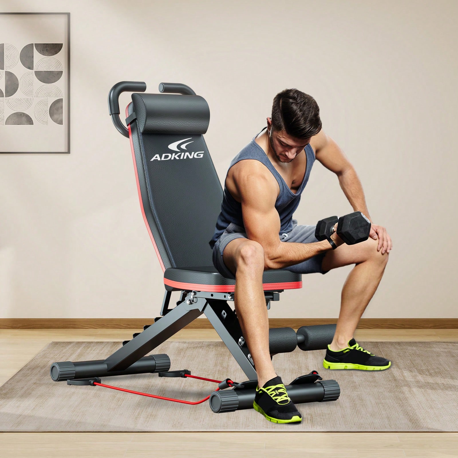 Bangku Angkat Beban Standar, S - Home Gym Leg Press ulasan dan harga