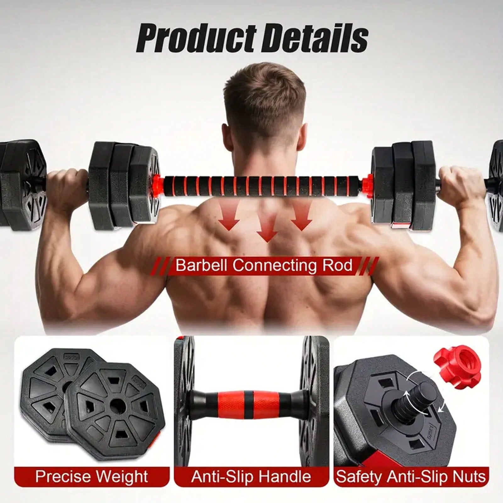 Set Beban Bebas 44lbs Dengan K - Home Gym Used ulasan dan harga