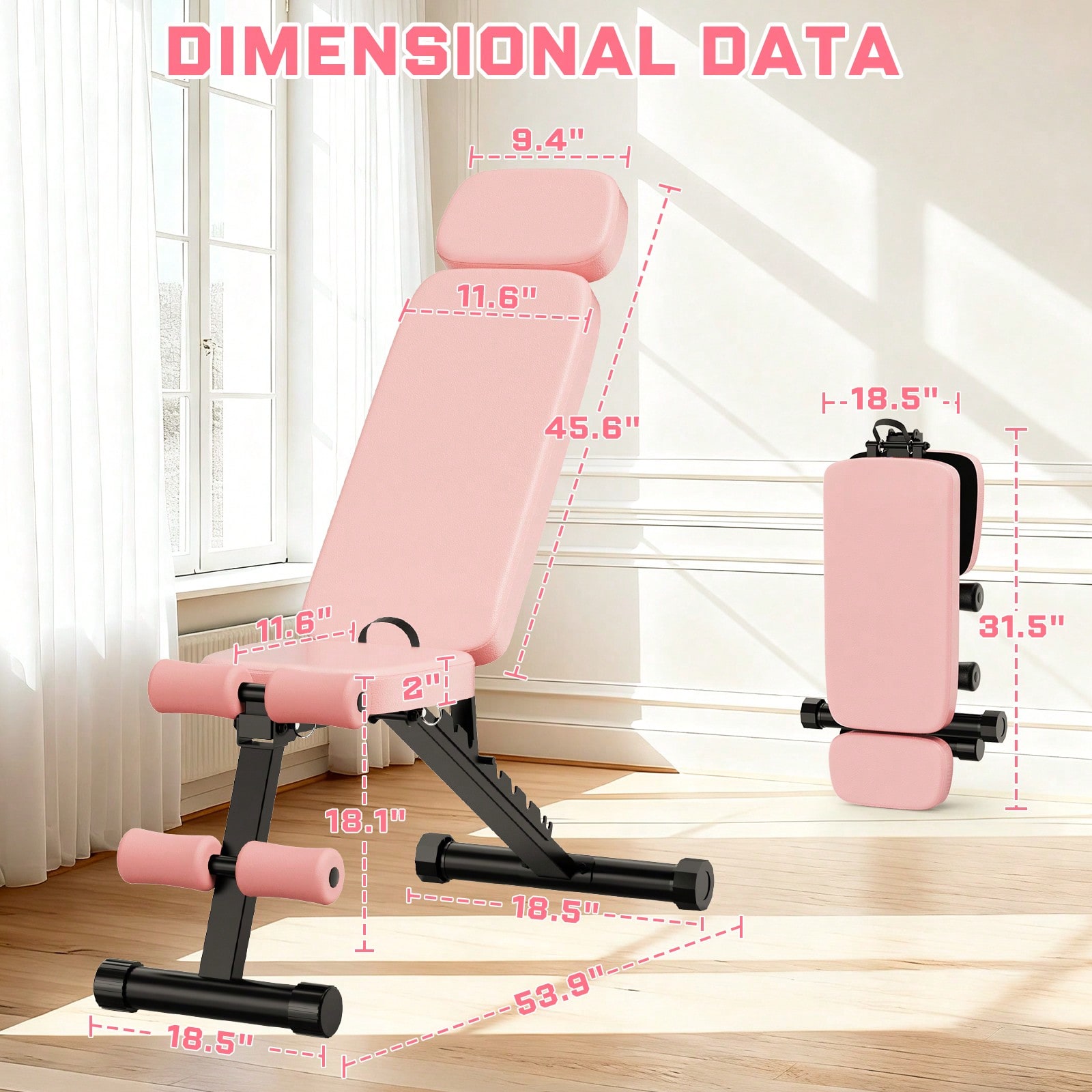 GIKPAL 9 Posisi Bangku Angkat  - Adjustable Weight Bench ulasan dan harga