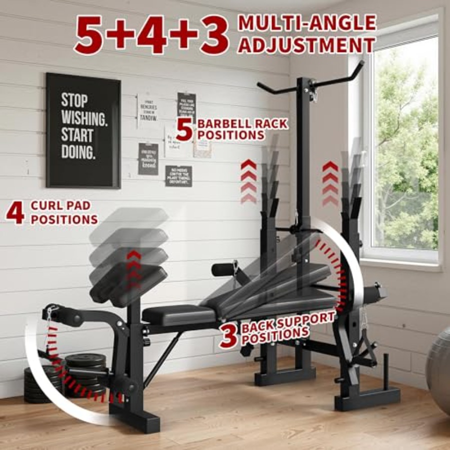 Set Bangku Angkat Beban untuk  - Home Gym Leg Press ulasan dan harga