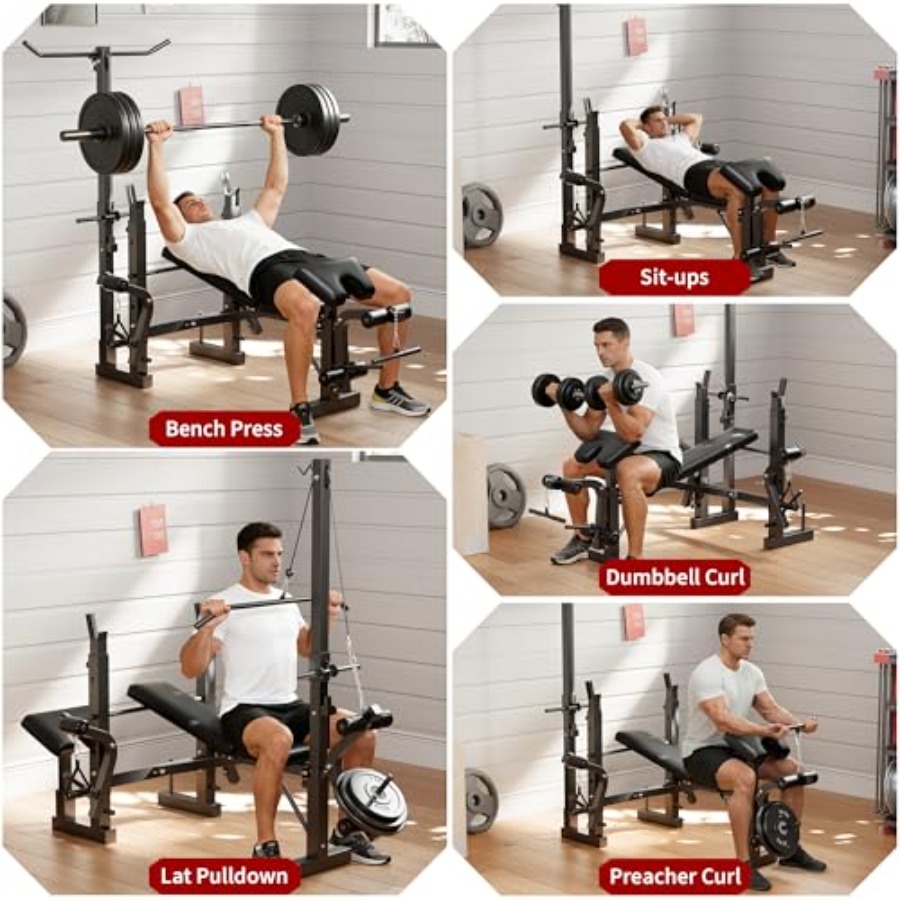 Set Bangku Angkat Beban untuk  - Home Gym Leg Press ulasan dan harga