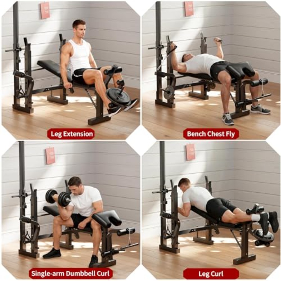 Set Bangku Angkat Beban untuk  - Home Gym Leg Press ulasan dan harga