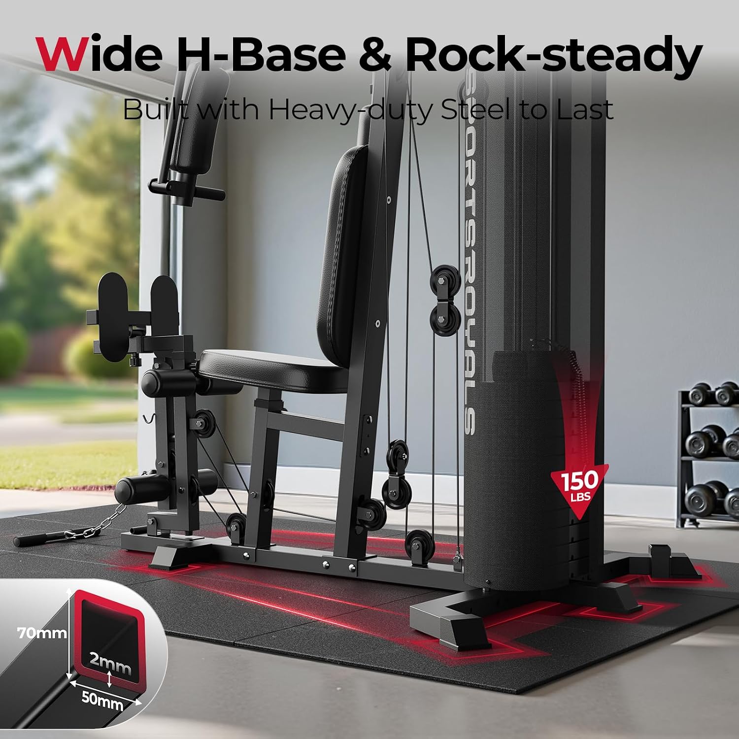 Gym Rumah, Stasiun Latihan Mul - Home Gym With Leg Press ulasan dan harga