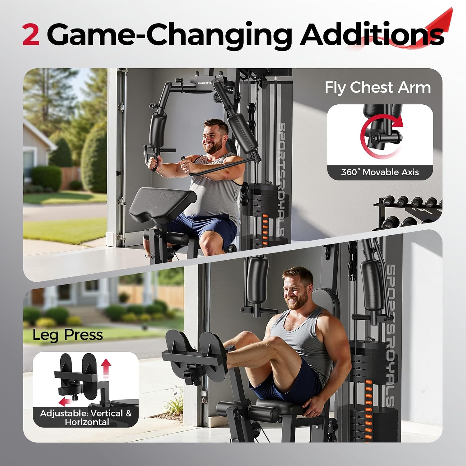 Gym Rumah, Stasiun Latihan Mul - Home Gym With Leg Press ulasan dan harga